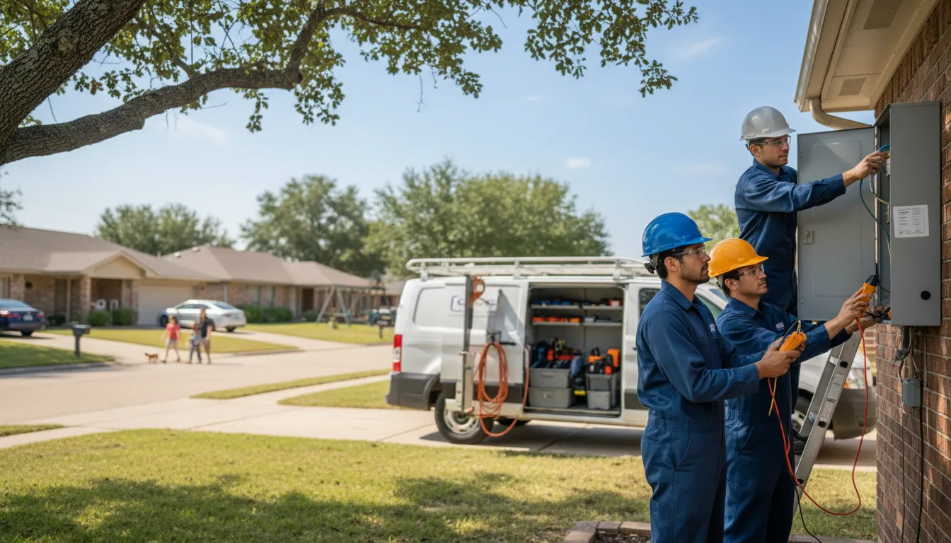Certified electrician providing emergency electrical services in Claire City, SD